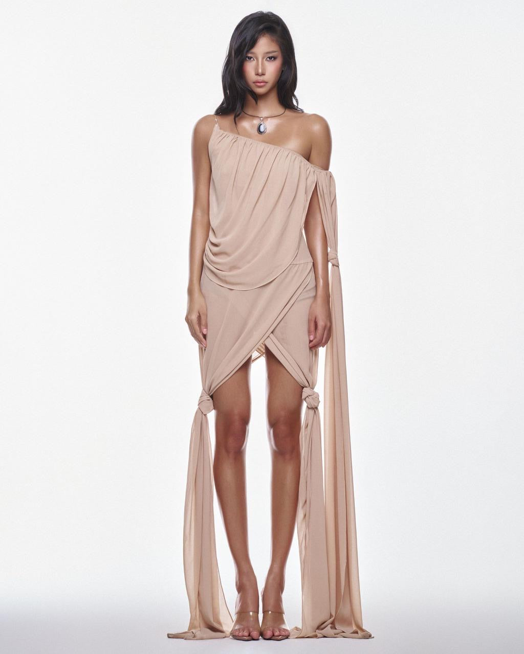 Vanessa  Dress Beige