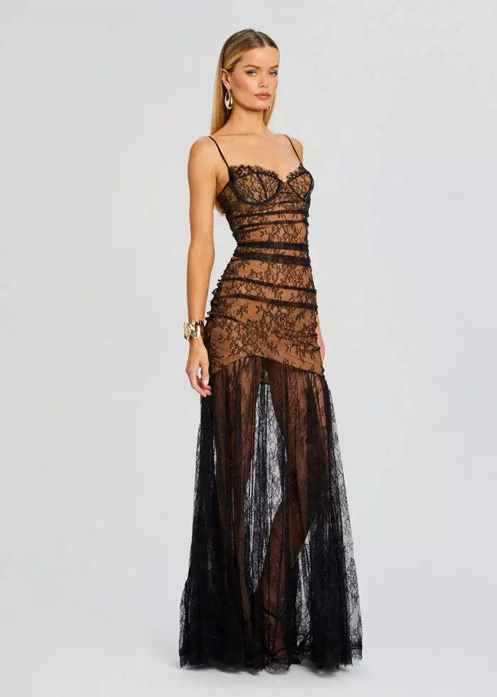 Lace maxi dress