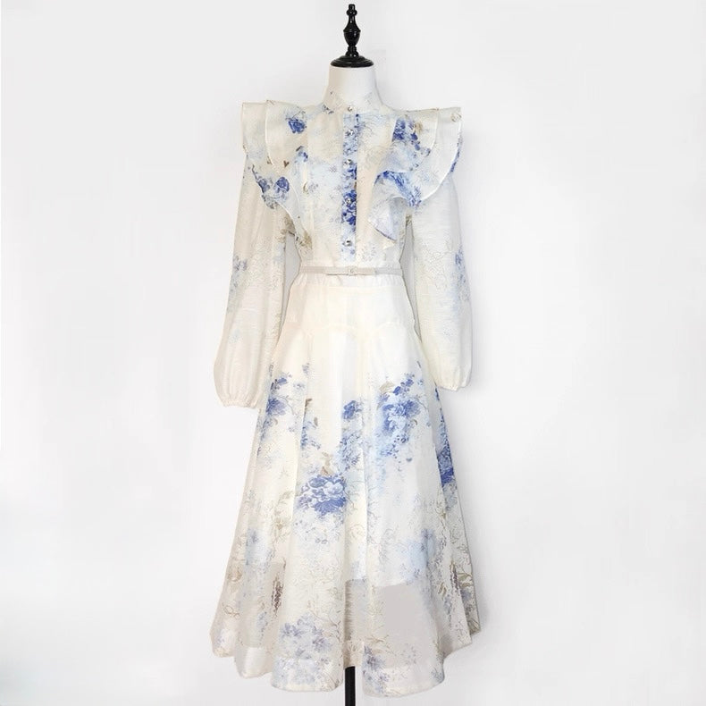 Vivienne Garden Ruffle Midi Set