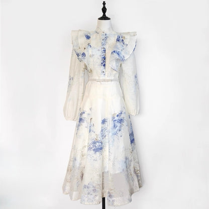 Vivienne Garden Ruffle Midi Set
