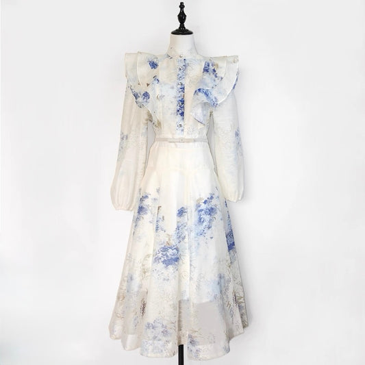 Vivienne Garden Ruffle Midi Set