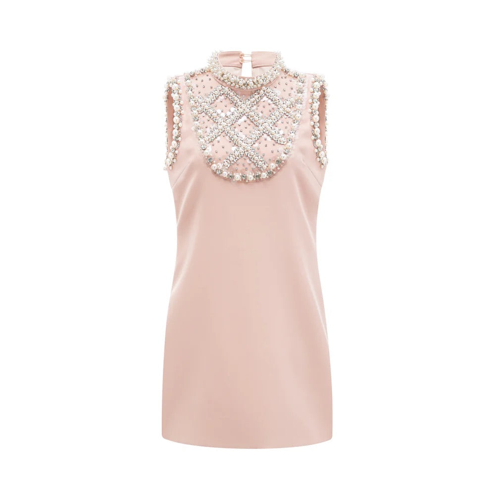 Sina Pearl embellished mini dress