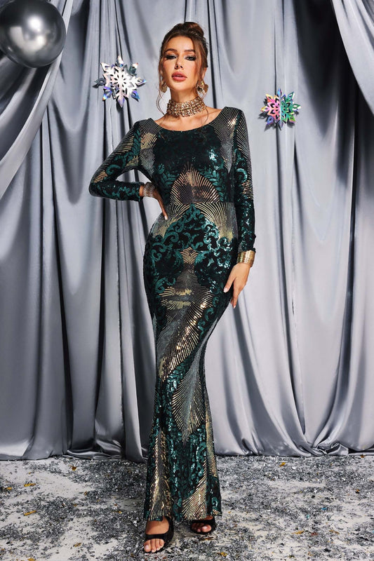 Rene sequin maxi dress (8283580137710)