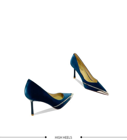 Midnight Zip Detail Pumps