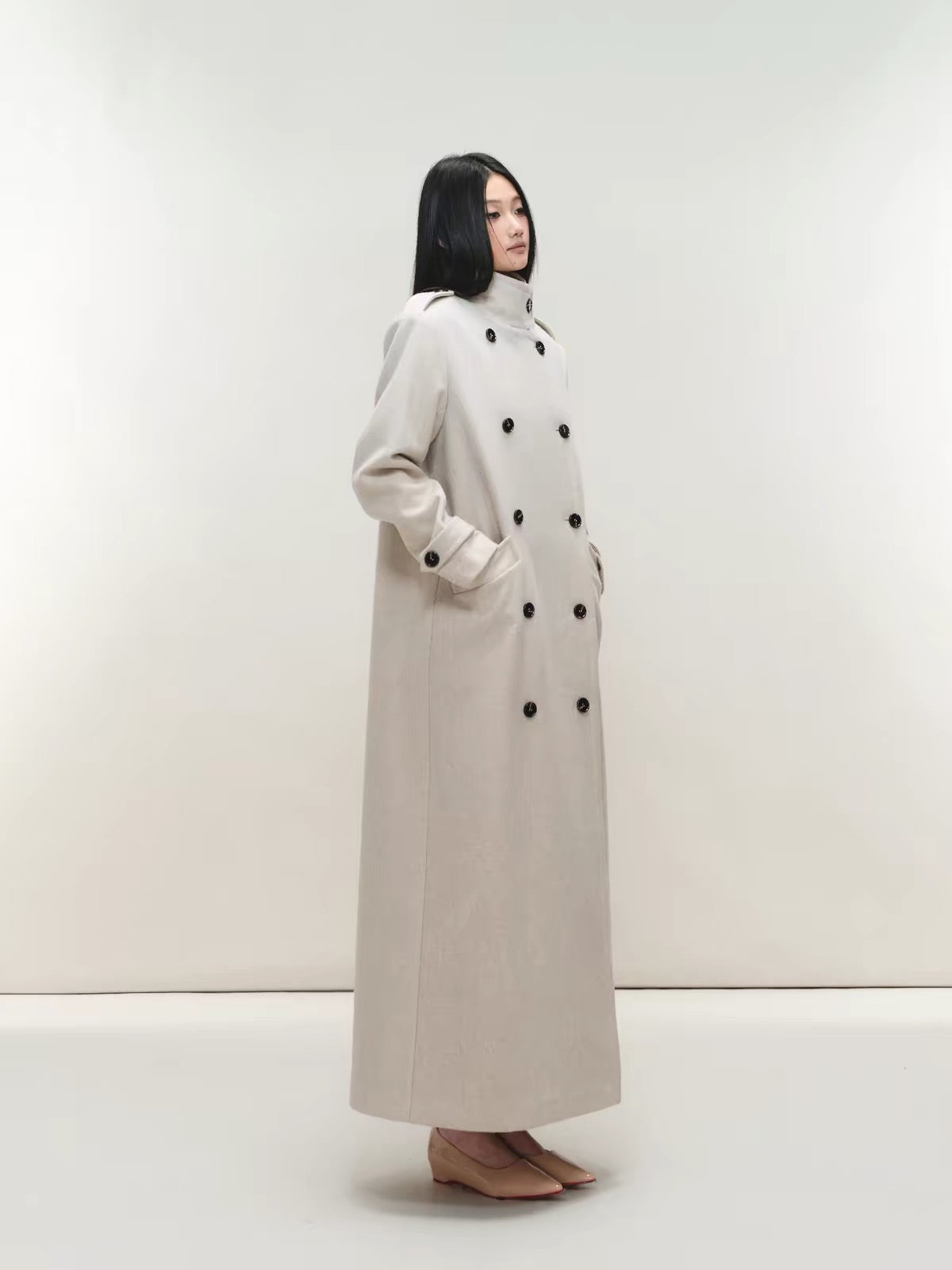 Camille Double-Breasted Maxi Coat