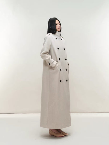 Camille Double-Breasted Maxi Coat