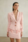 Pink cinched blazer/skirt set