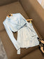 Sky blue satin set (8141438222574)