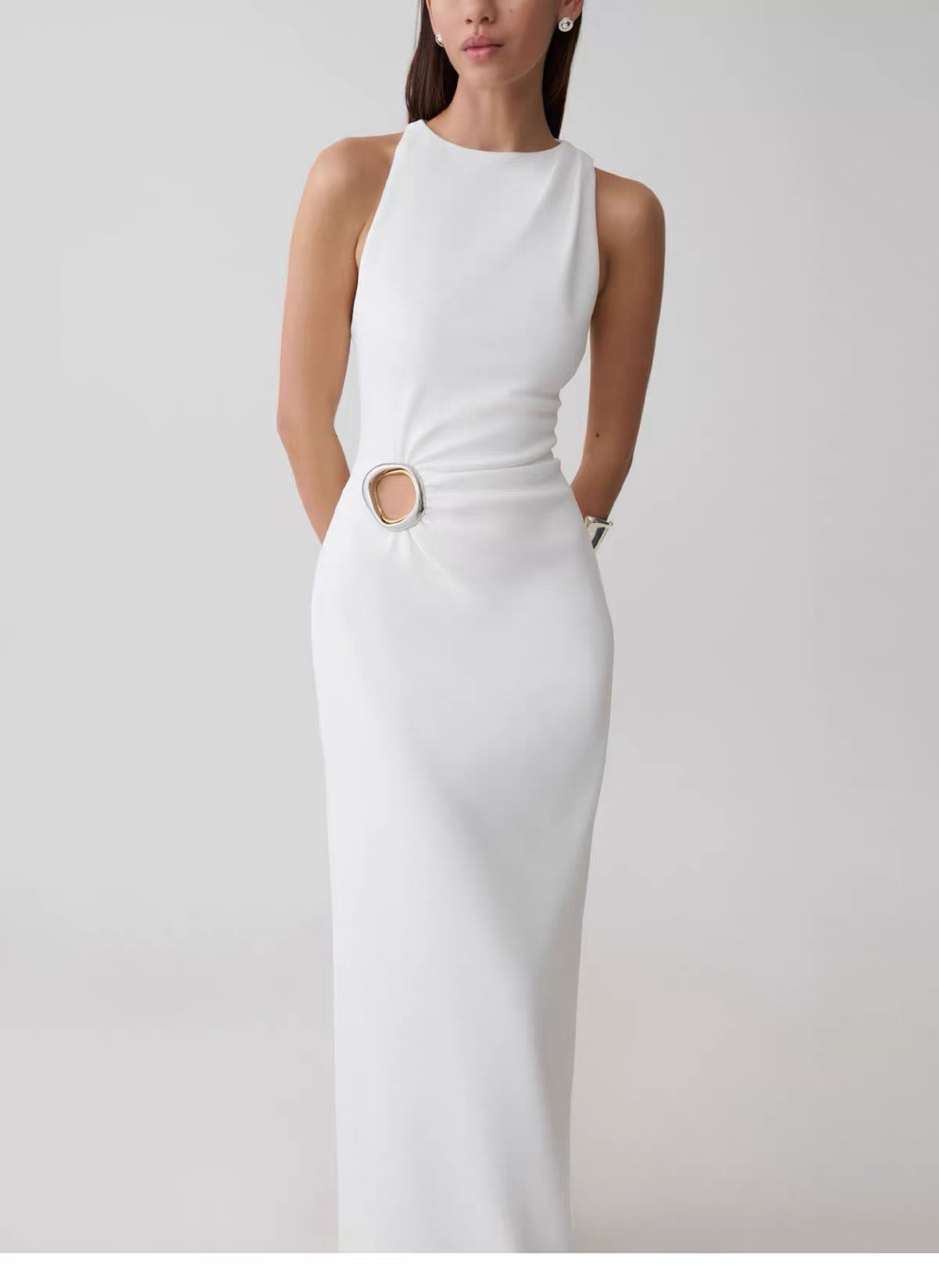 Sorelle Ring Detail Maxi Dress