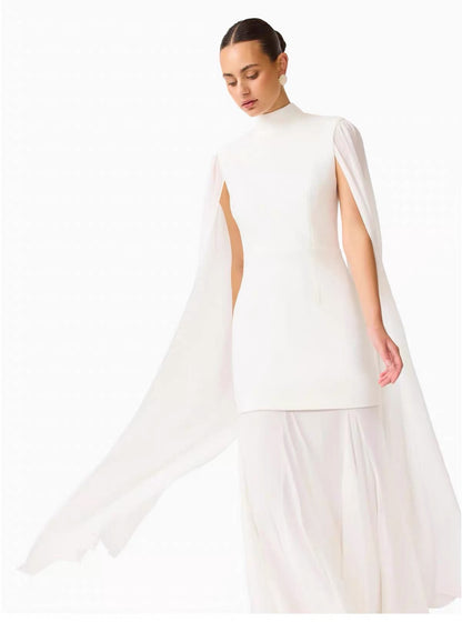 Vesper Cape Sleeve Maxi Dress