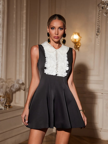 Riviera Belle Collar Mini Dress