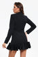 Brit black blazer mini dress