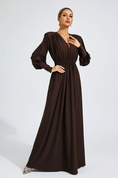 Annabel Brown maxi dress