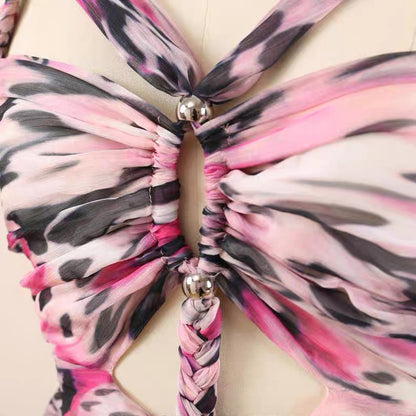 Dahlia Twist Floral print Maxi Dress