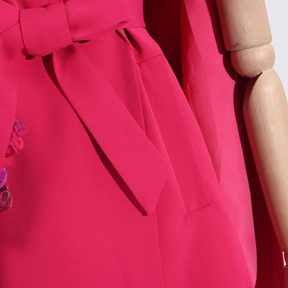 Stella Embellished Cape Dress