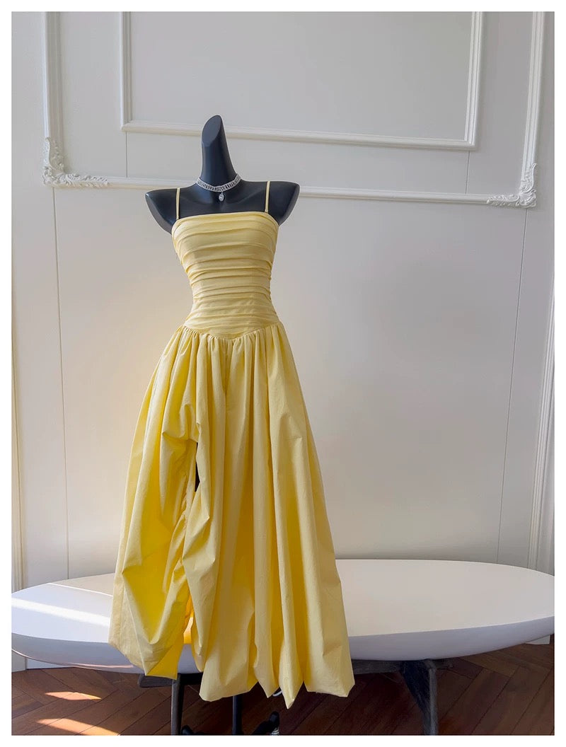 Belle Draped High-Low Gown