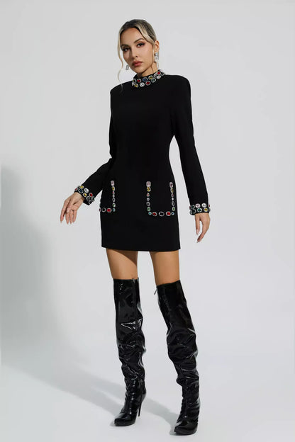 Lita rhinestone mini dress