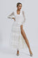 Murphy white mesh maxi dress