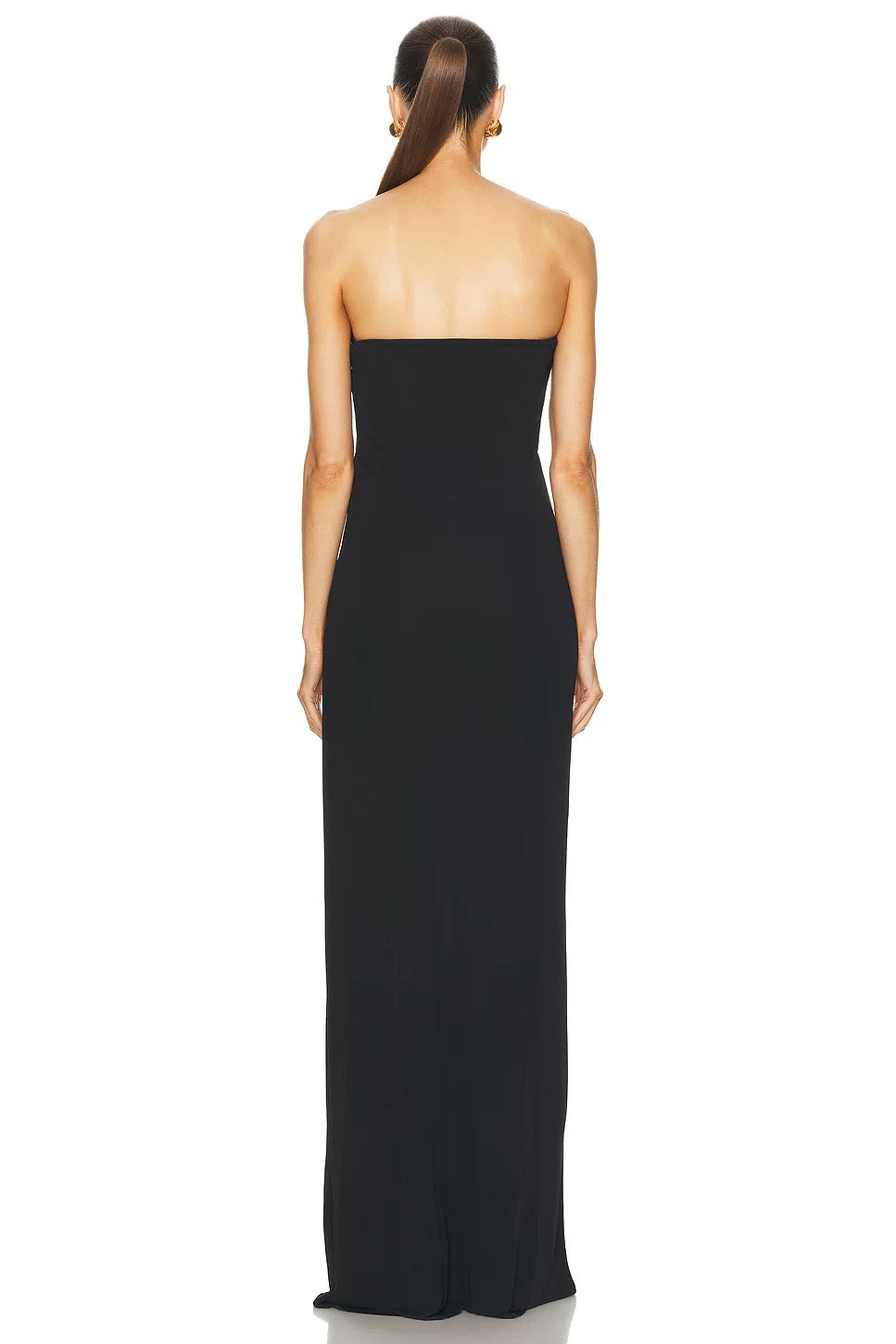 Strapless bandage black  maxi dress