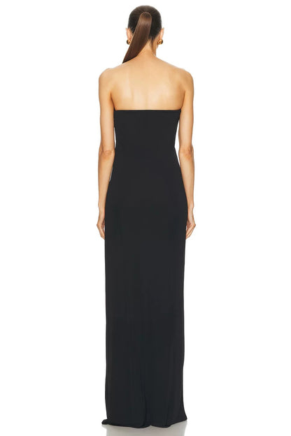 Strapless bandage black  maxi dress