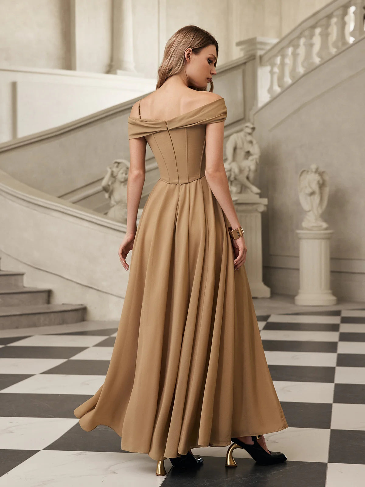 Laurette Draped Maxi Dress