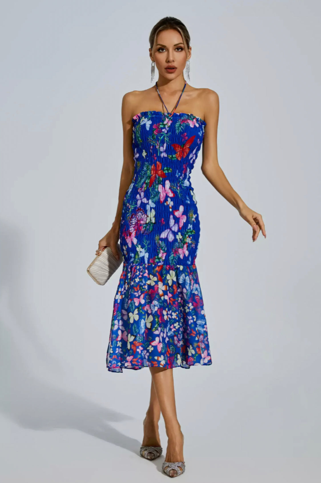 Paloma butterfly midi dress