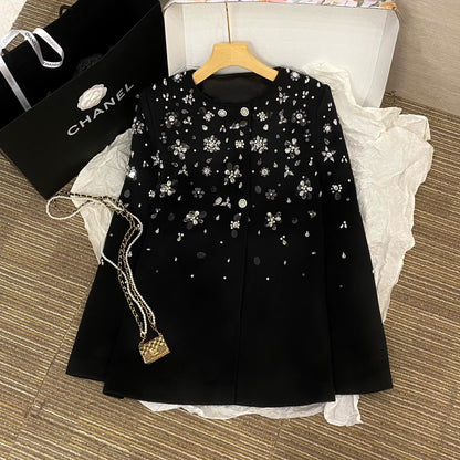 Crystal Bloom Cape Coat
