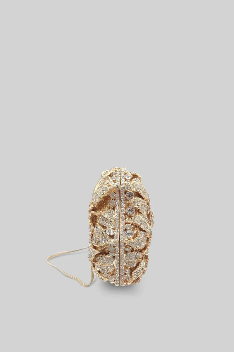 Gold crystal embellished bag (8306271715566)