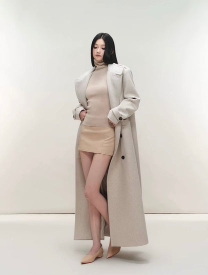 Camille Double-Breasted Maxi Coat