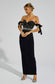 Antony pearls black maxi dress