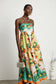 Evianna fruits print midi dress