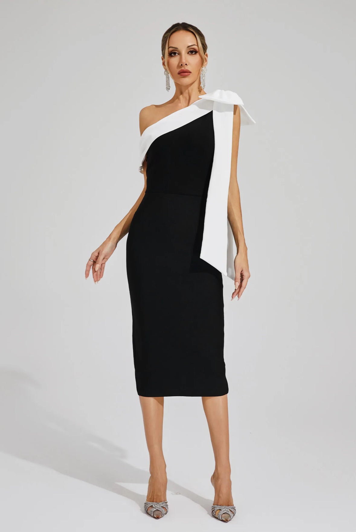 Kelly off shoulder midi dress