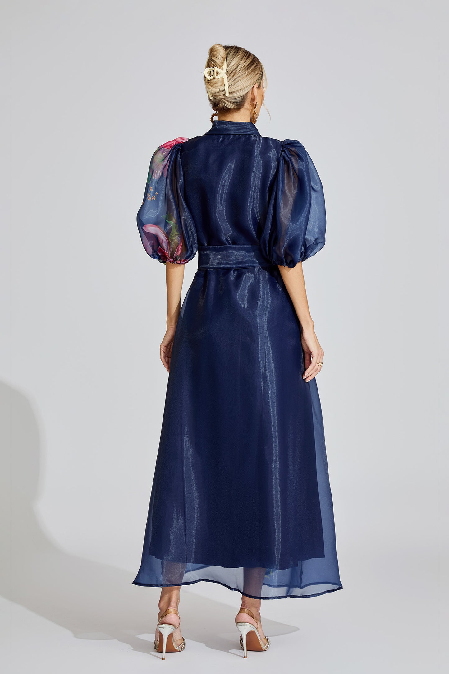 Flora Royale 3D Organza Maxi Dress