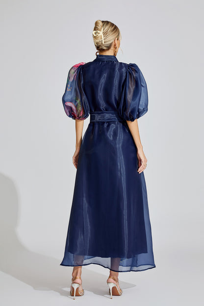 Flora Royale 3D Organza Maxi Dress