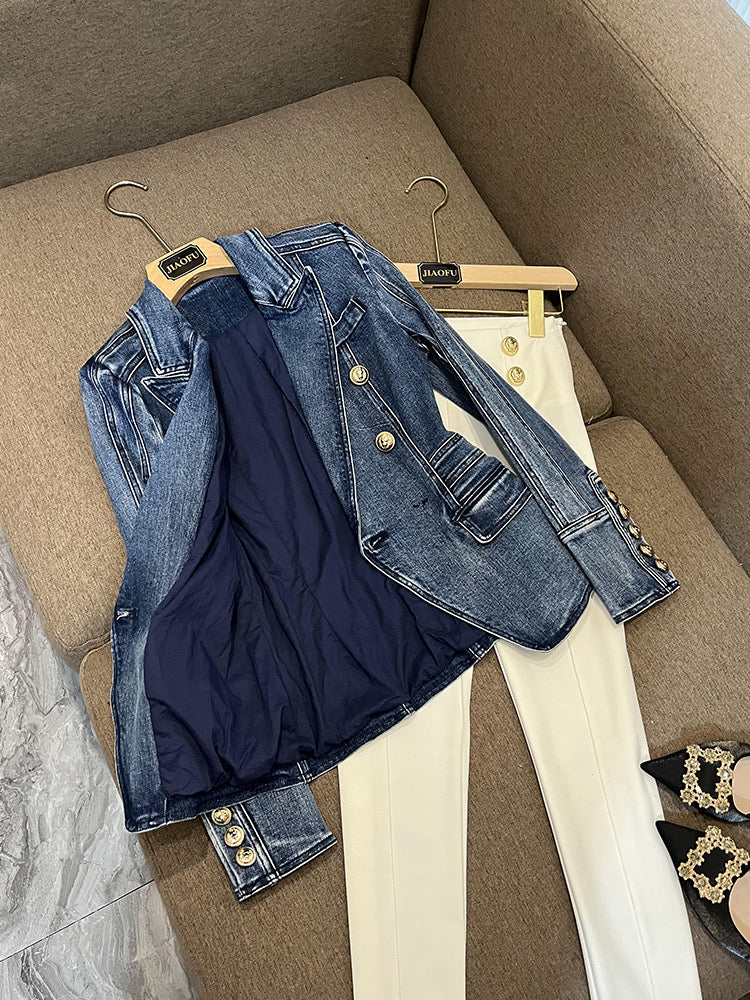 Yvonne Denim blazer (8141437993198)