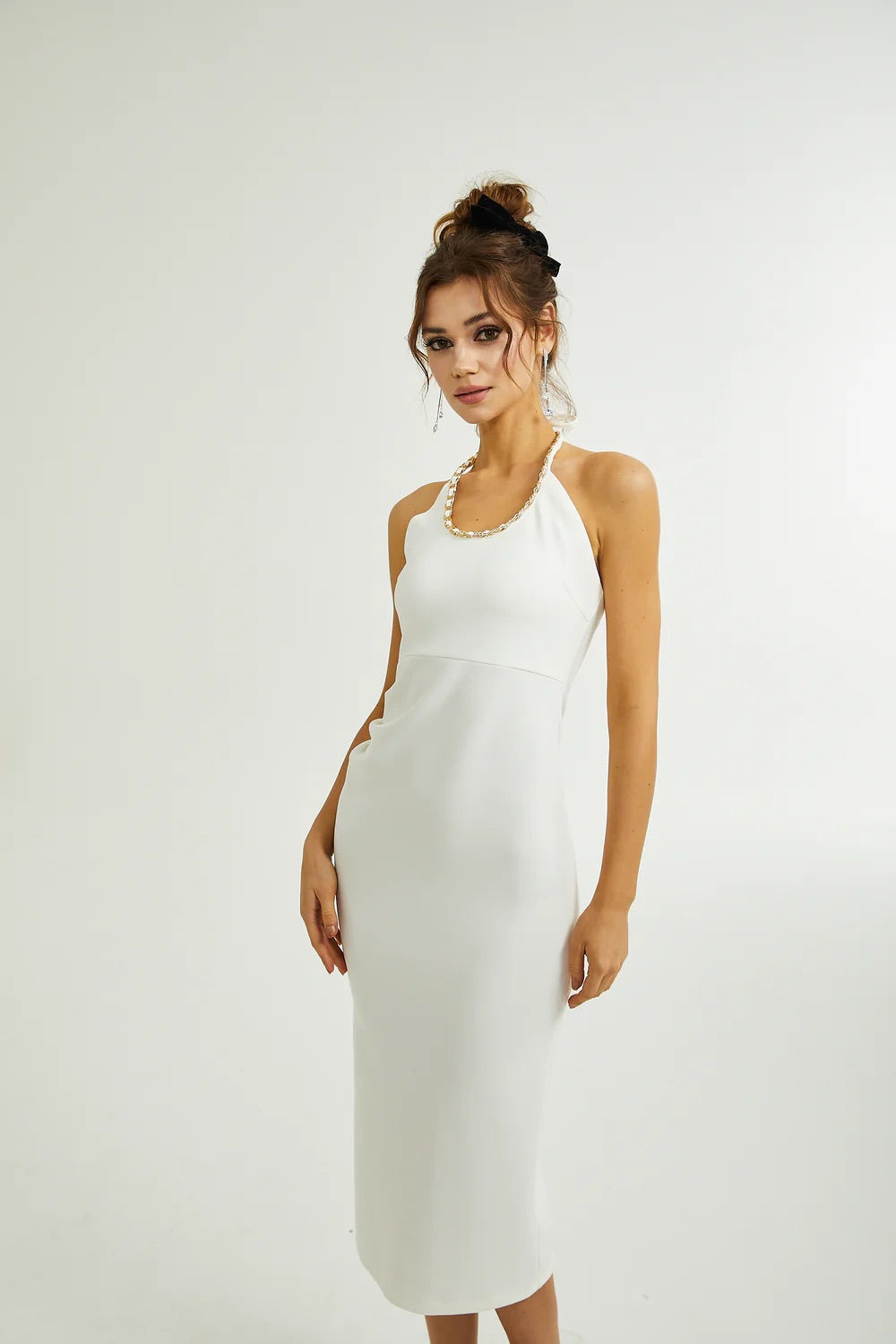 Maria backless midi dress