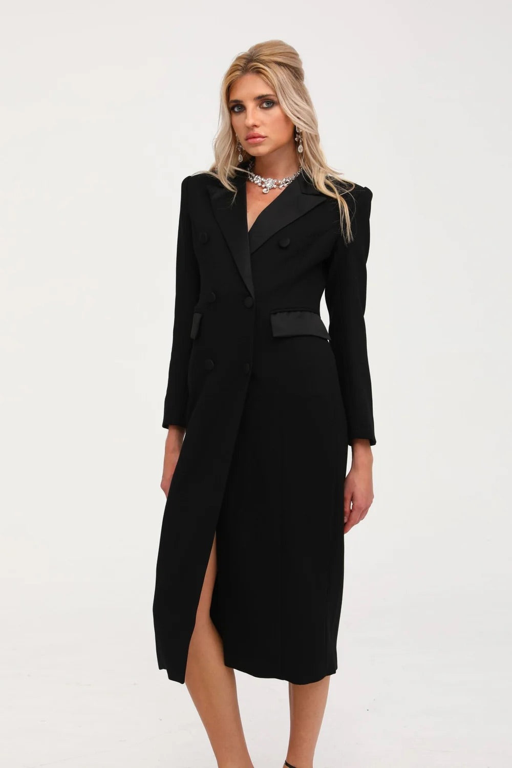 Estelle double breasted long coat