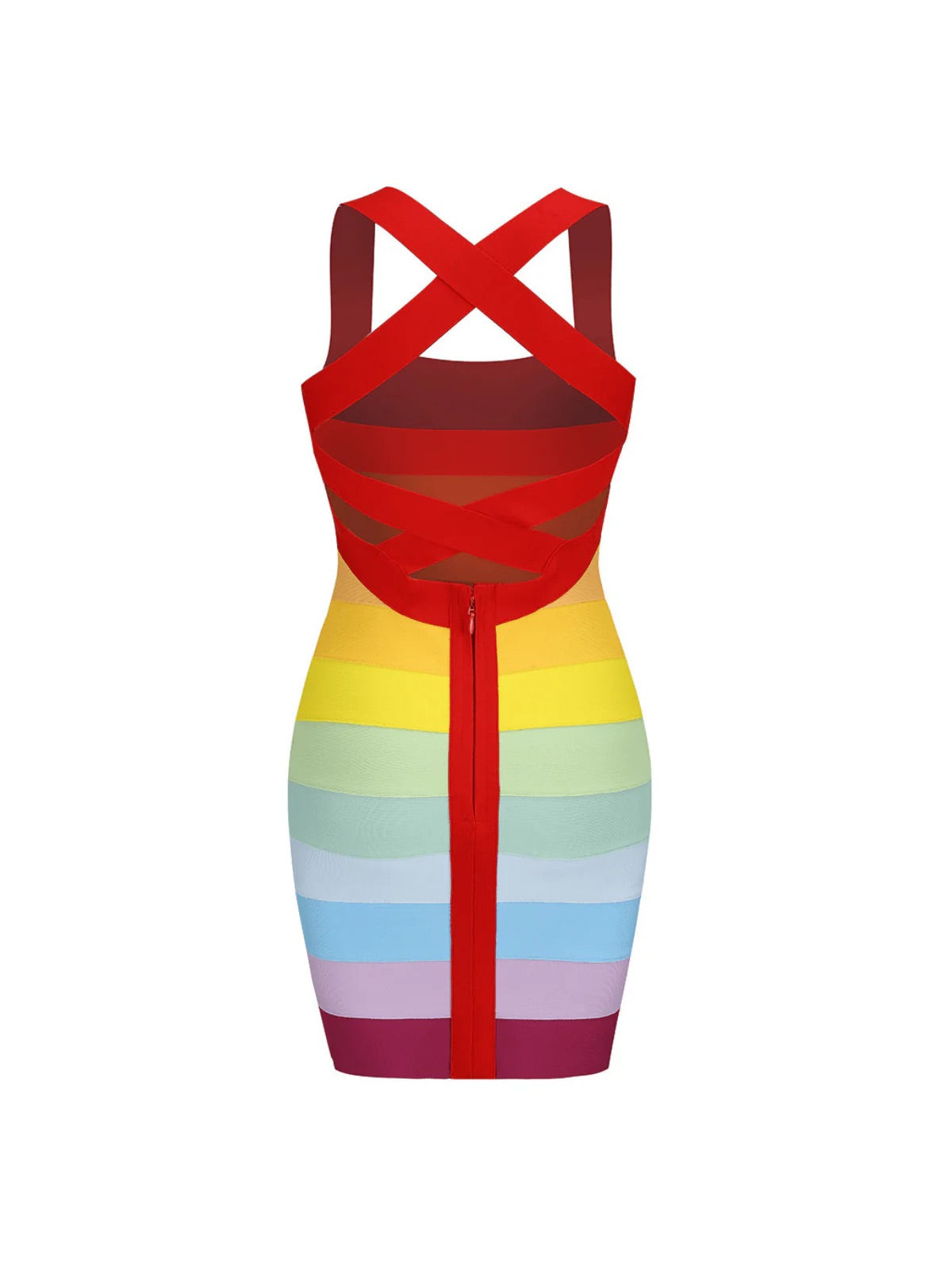 Lisa rainbow mini dress