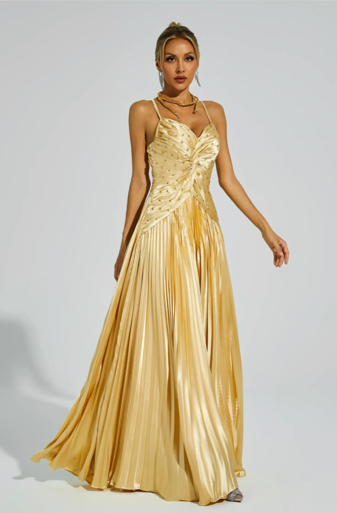 Judith gold maxi dress