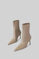 Beige Ankle stiletto boots (8306342265070)