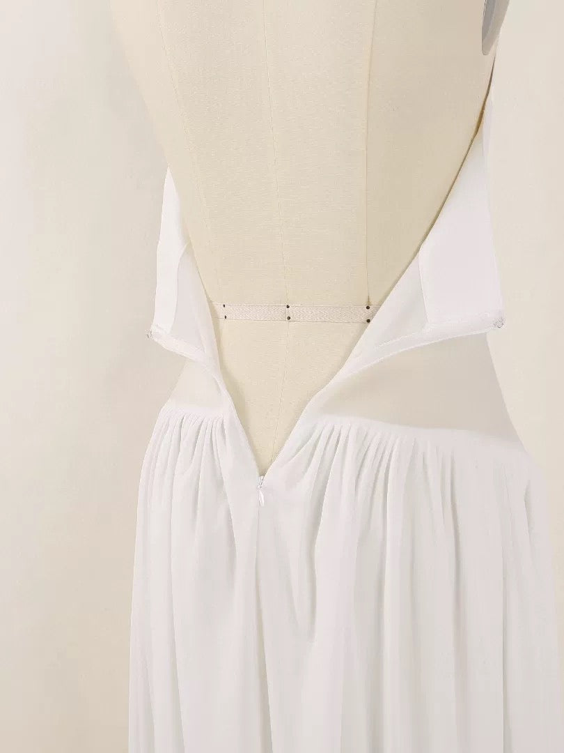 Isla Halter Pleated Midi Dress
