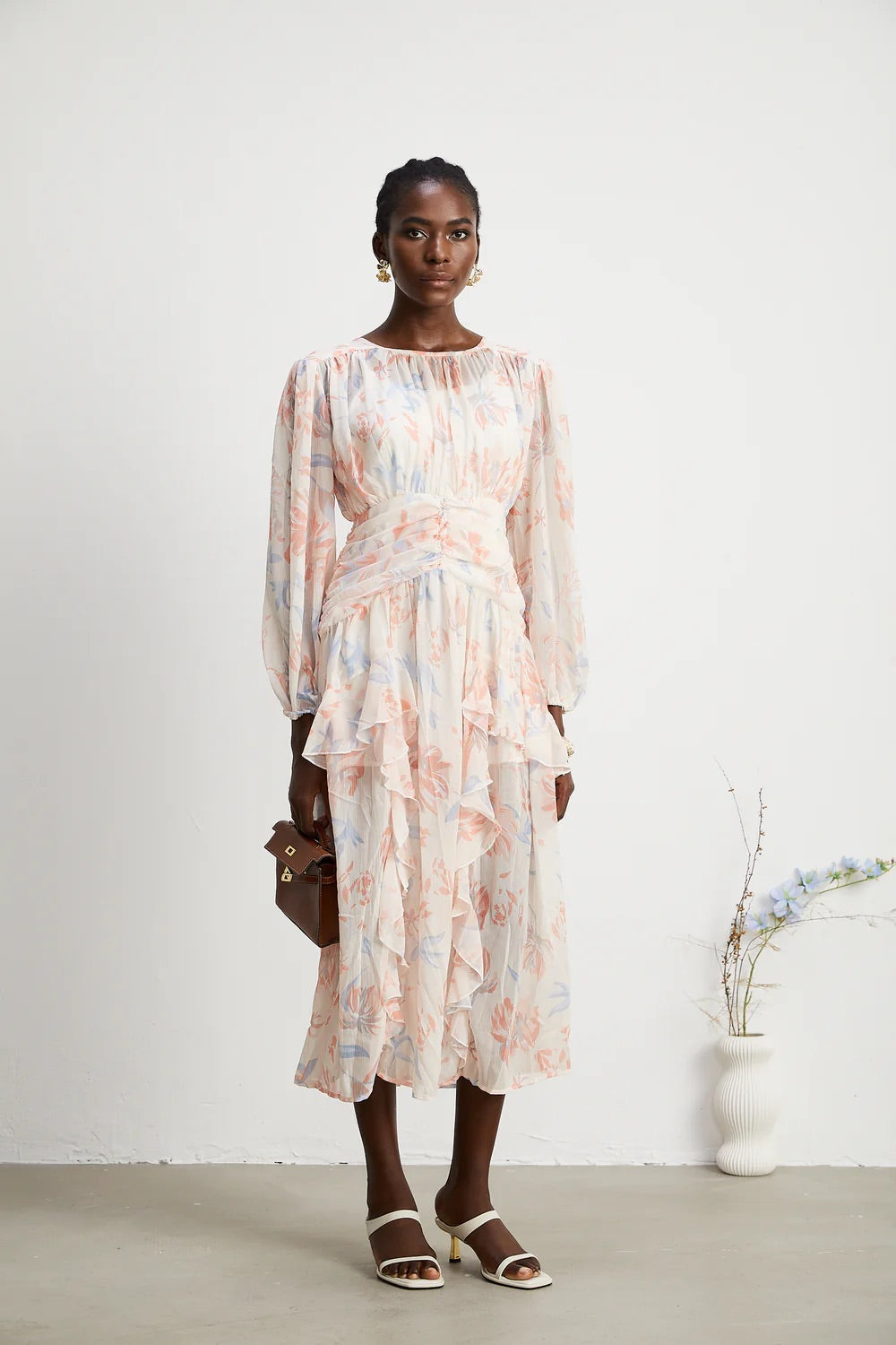 Ilana floral midi dress