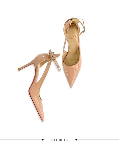 Scarlet Nude Ankle Strap Heels