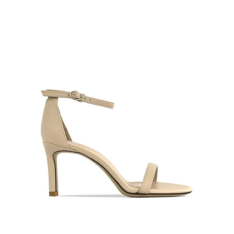 Classic Nude Strap Heels
