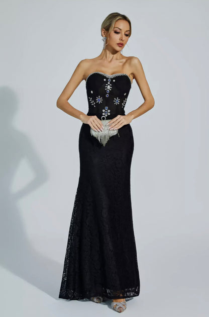 Teresa diamond maxi dress