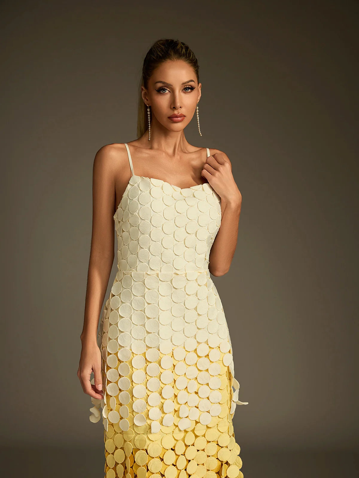 Aurélie Ombre Circle Midi Dress