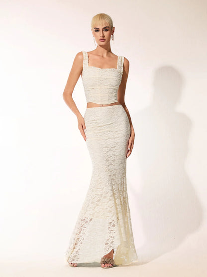 Lumière Lace Two-Piece Gown