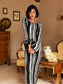 Knitted long sleeves maxi dress