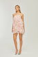 Valerie flower mini dress