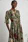 Carine floral midi dress